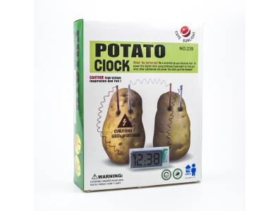 Kit de Rob&oacute;tica Rel&oacute;gio Alarme LED Criativo com Convers&atilde;o de Energia por Batata, Lim&atilde;o e Refrigerante - Imagem 1