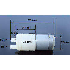 Mini bomba diafragma 280 3 V / 3,7 V baixo ru&iacute;do, autoescorvante, bomba dosadora de &aacute;gua, acess&oacute;rio para Arduino