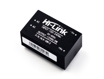 M&oacute;dulo Fonte AC-DC HLK-5M12 220 V para 12 V para placas Arduino e shields - Imagem 2