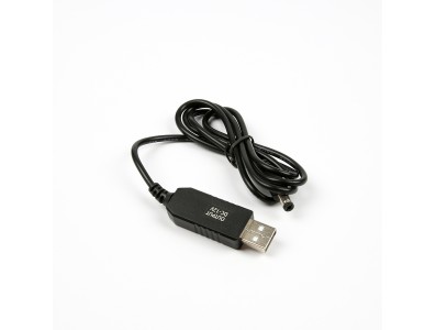 Cabo booster USB 1 m, conversor 5 V 2 A para 12 V 1 A, conector DC 5,5 x 2,1 mm, sem LED - Imagem 2