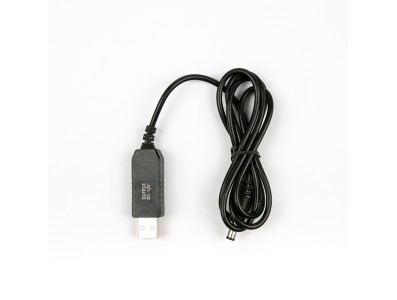 Cabo booster USB 1 m, conversor 5 V 2 A para 12 V 1 A, conector DC 5,5 x 2,1 mm, sem LED - Imagem 1