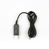 Cabo booster USB 1 m, conversor 5 V 2 A para 12 V 1 A, conector DC 5,5 x 2,1 mm, sem LED