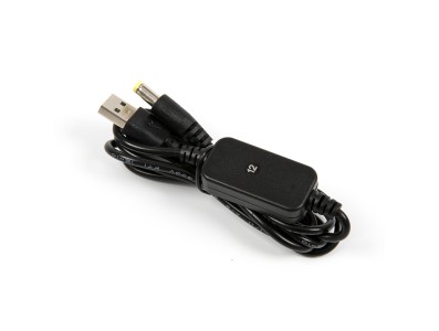 Cabo booster USB 5V 0,6A com conector DC 5,5 x 2,1 mm e sa&iacute;da 9V - Imagem 2