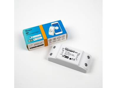 Sonoff RFR2 Interruptor WiFi Liga/Desliga 10A Vers&atilde;o 433 MHz com Controle Remoto M&oacute;vel e Controle por Voz Siri - Imagem 2