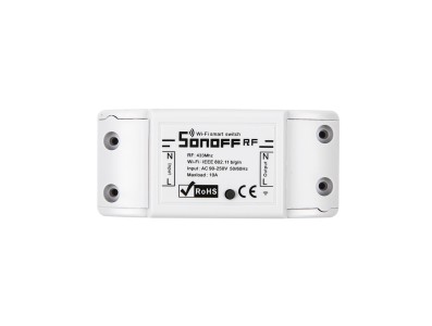 Sonoff RFR2 Interruptor WiFi Liga/Desliga 10A Vers&atilde;o 433 MHz com Controle Remoto M&oacute;vel e Controle por Voz Siri - Imagem 5
