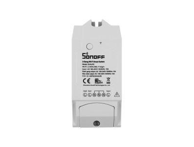 Sonoff Dual R3 Vers&atilde;o Atualizada Interruptor On/Off Wi‑Fi Dual com Controle Remoto por App M&oacute;vel e Controle de Voz Siri - Imagem 3