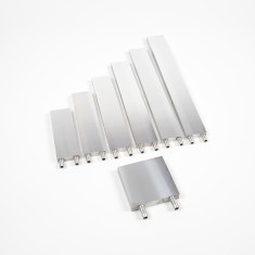 Cabe&ccedil;a e placa de resfriamento a &aacute;gua 40 &times; 240 &times; 12 mm