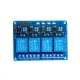 M&oacute;dulo de Rel&eacute; 4 Canais N&iacute;vel Baixo com Acoplamento &Oacute;ptico para Arduino - Thumb - 1