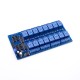 M&oacute;dulo rel&eacute; 16 canais 12V DC n&iacute;vel baixo com indicador luminoso para Arduino - Thumb - 2