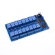 M&oacute;dulo rel&eacute; 16 canais 12V DC n&iacute;vel baixo com indicador luminoso para Arduino - Thumb - 5