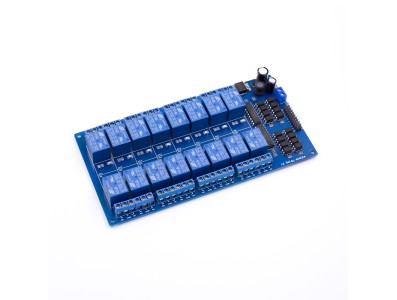 M&oacute;dulo rel&eacute; 16 canais 12V DC n&iacute;vel baixo com indicador luminoso para Arduino - Imagem 5