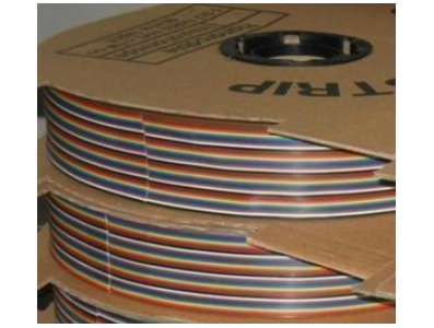 Cabo fita Dupont 40 pinos arco-&iacute;ris 2,54 mm AWG24 cobre puro 50 m carretel - Imagem 1