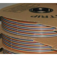 Cabo fita Dupont 40 pinos arco-&iacute;ris 2,54 mm AWG24 cobre puro 50 m carretel