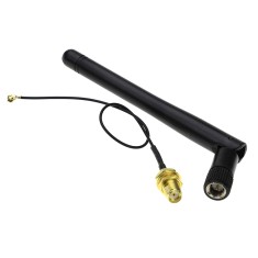 M&oacute;dulo transceptor WiFi serial ESP8266 MT7681 compat&iacute;vel com antena 3 dBi e extensor para ESP-02/ESP-05/ESP-07
