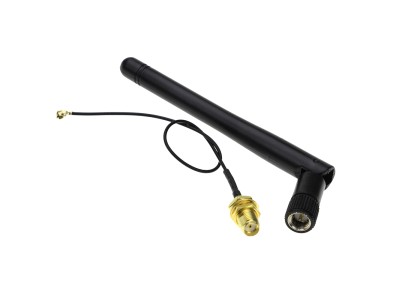 M&oacute;dulo transceptor WiFi serial ESP8266 MT7681 compat&iacute;vel com antena 3 dBi e extensor para ESP-02/ESP-05/ESP-07 - Imagem 1
