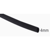 Tubo termorretr&aacute;til 4 mm preto 1 m