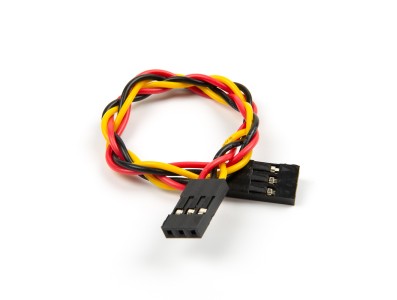 Cabo Dupont f&ecirc;mea-f&ecirc;mea 3 pinos 2,54 mm torcido - Imagem 3