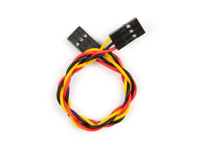 Cabo Dupont f&ecirc;mea-f&ecirc;mea 3 pinos 2,54 mm torcido - Imagem 1