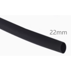 Tubo termorretr&aacute;til 22 mm preto 1 m (Acess&oacute;rio Arduino)