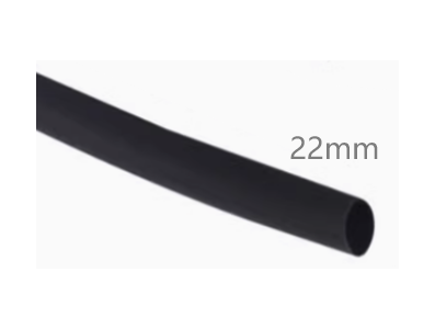 Tubo termorretr&aacute;til 22 mm preto 1 m (Acess&oacute;rio Arduino) - Imagem 1
