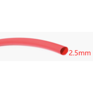 Manga termo retr&aacute;til 2,5 mm vermelha 1 m