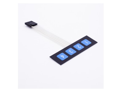 Teclado matricial de membrana 1x4, 4 teclas, painel de controle SCM - Imagem 4