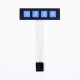 Teclado matricial de membrana 1x4, 4 teclas, painel de controle SCM - Thumb - 5