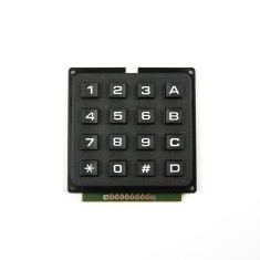 Teclado matricial 4x4 preto