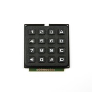 Teclado matricial 4x4 preto