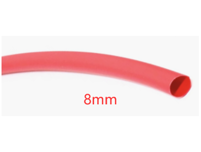 Tubo termorretr&aacute;til 8 mm vermelho 1 m - Imagem 1