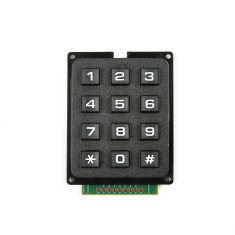 Teclado matricial 3x4 preto