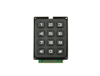 Teclado matricial 3x4 preto - Imagem 1