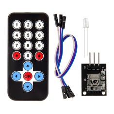Kit M&oacute;dulo Receptor IR HX1838 Controle Remoto Sem Fio