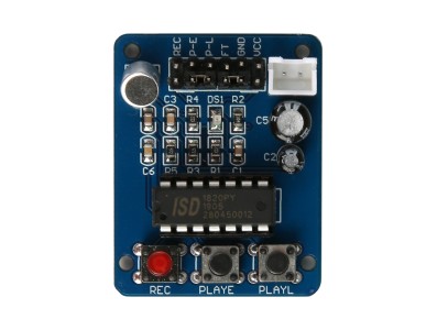 M&oacute;dulo ISD1820 de grava&ccedil;&atilde;o de &aacute;udio compat&iacute;vel com Arduino - Imagem 1