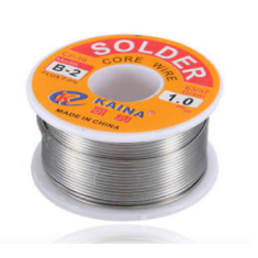 Fio de solda 1,0 mm 100 g liga 63/37 (estanho/chumbo) n&uacute;cleo de colof&ocirc;nia 35% em carretel