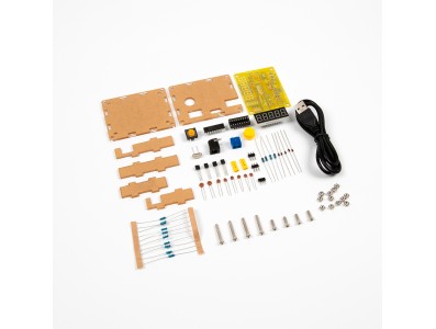 Kit DIY Testador e Contador de Cristal/Frequ&ecirc;ncia 1 Hz-50 MHz com Caixa - Imagem 4