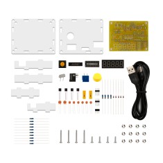 Kit DIY Testador e Contador de Cristal/Frequ&ecirc;ncia 1 Hz-50 MHz com Caixa