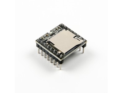 M&oacute;dulo MP3 para cart&atilde;o TF com 16 pinos e porta serial - Imagem 4