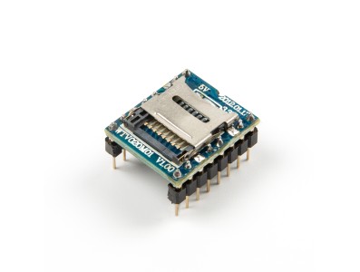M&oacute;dulo de Som MP3 Mini com Leitor de Cart&atilde;o SD WTV020-SD-16P para Arduino e PIC - Imagem 3