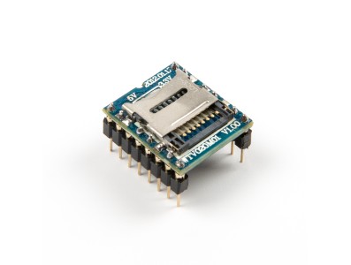 M&oacute;dulo de Som MP3 Mini com Leitor de Cart&atilde;o SD WTV020-SD-16P para Arduino e PIC - Imagem 4