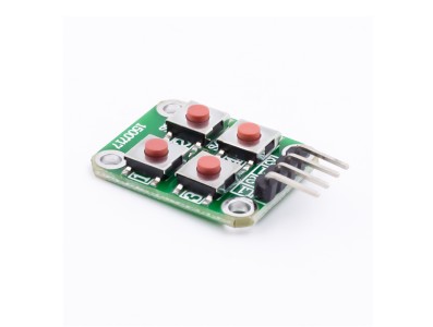 M&oacute;dulo matriz 2x2 com 4 bot&otilde;es para Arduino - Imagem 3