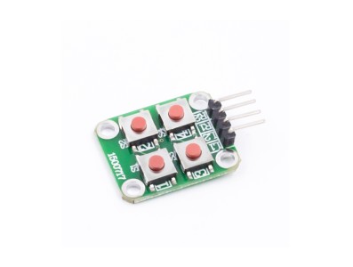 M&oacute;dulo matriz 2x2 com 4 bot&otilde;es para Arduino - Imagem 5