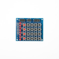 Teclado Matrix com scroller de LEDs