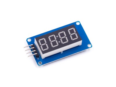 M&oacute;dulo Display LED Vermelho TM1637 4 Bits com Rel&oacute;gio - Imagem 3
