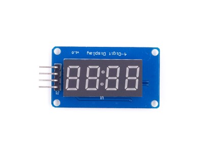 M&oacute;dulo Display LED Vermelho TM1637 4 Bits com Rel&oacute;gio - Imagem 1