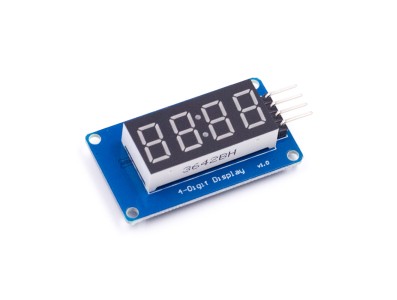 M&oacute;dulo Display LED Vermelho TM1637 4 Bits com Rel&oacute;gio - Imagem 5