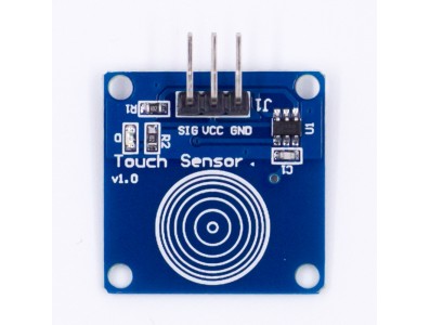 M&oacute;dulo sensor capacitivo digital TTP223B, interruptor por toque - Imagem 1