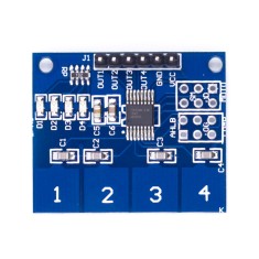 M&oacute;dulo TTP224 toque capacitivo 4 vias