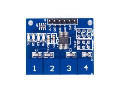 M&oacute;dulo TTP224 toque capacitivo 4 vias - Imagem 1