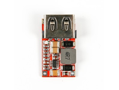 M&oacute;dulo DC-DC step-down 97,5% de efici&ecirc;ncia, entrada de 6 a 24 V, sa&iacute;da USB 5 V 3 A - Imagem 1